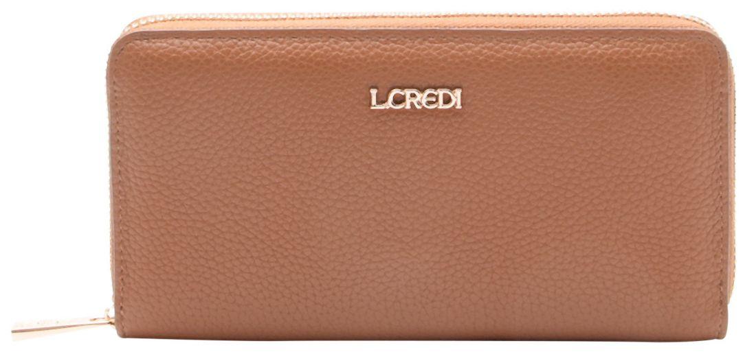 L Credi Perla Portemonnaie Cognac - Braun