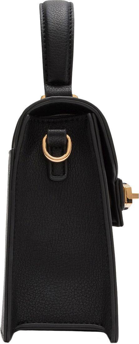 L.Credi Abendtasche Konstanze Überschlag schwarz