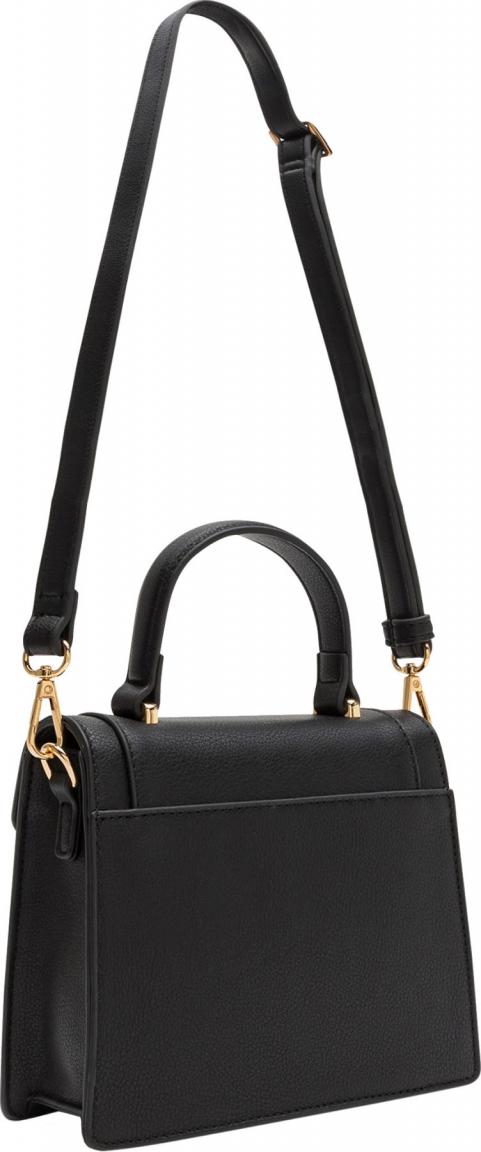 L.Credi Abendtasche Konstanze Überschlag schwarz