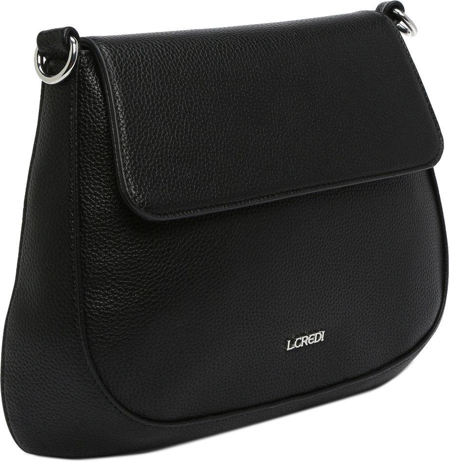 L.Credi Crossovertasche Asymmetrie Schwarz Liara