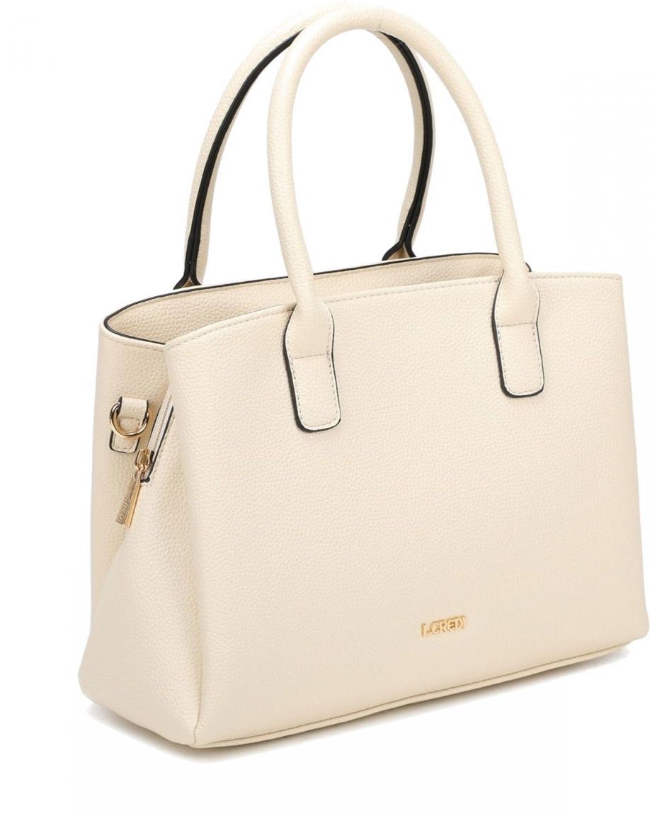 L.Credi Damenhandtasche Polly Creme Beige vegan