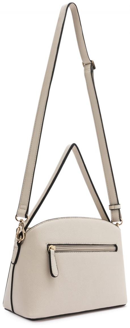 L.Credi Damentasche Crossbody Unterarm Orchidea Creme