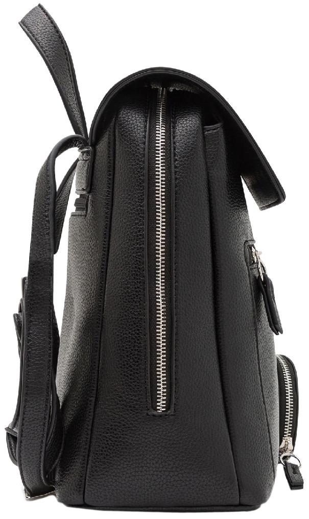 L.Credi Daypack schwarz Ninina klassisch Überschlag Etui