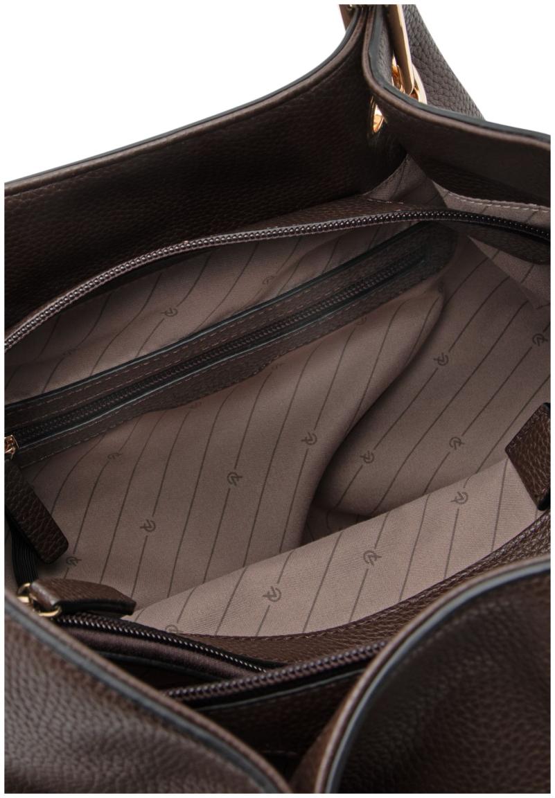 L.Credi Ebony Beuteltasche Chocolate - Dunkelbraun