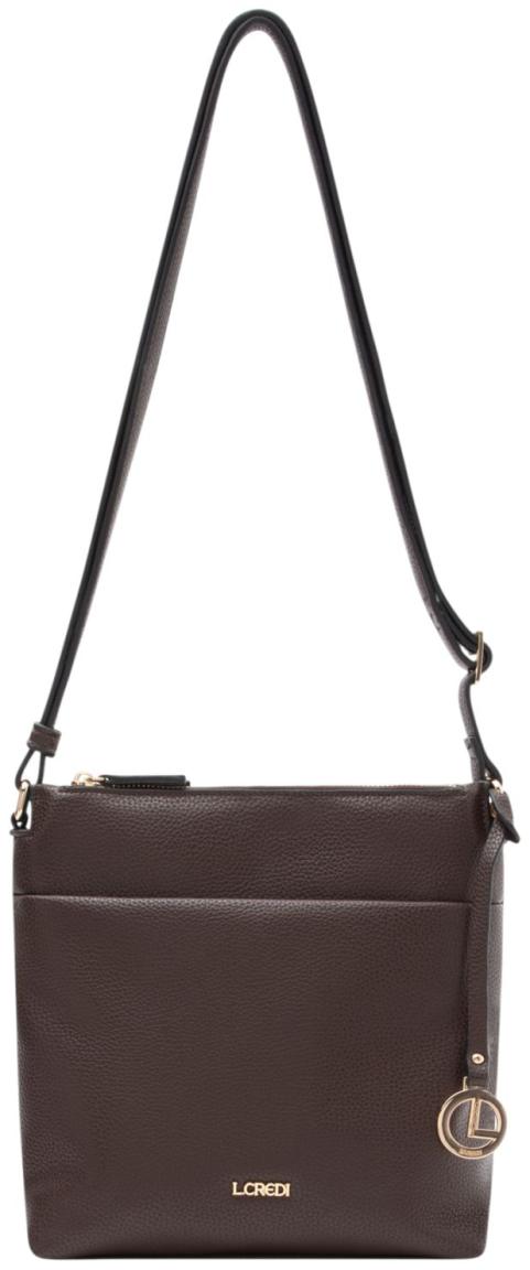 L.Credi Ella Crossover Tasche Chocolate - Dunkelbraun