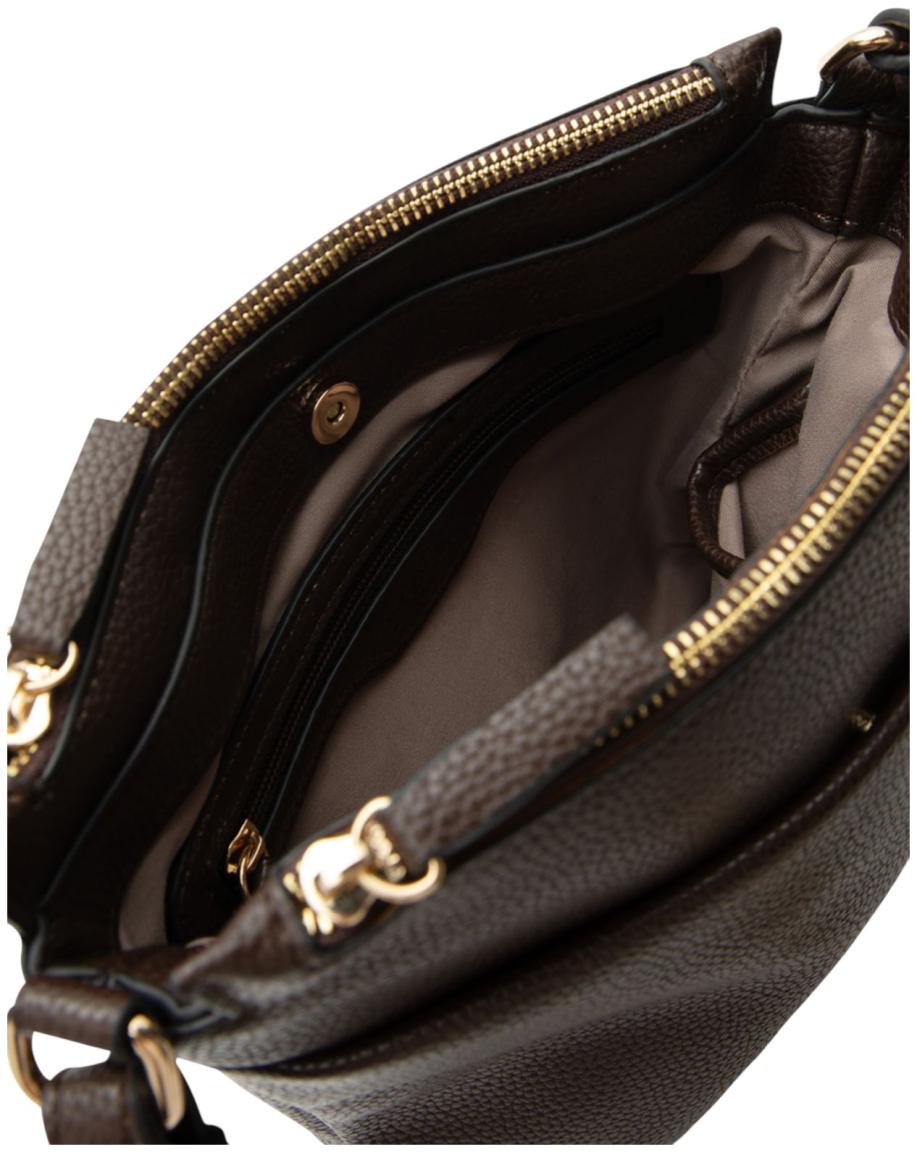 L.Credi Ella Crossover Tasche Chocolate - Dunkelbraun