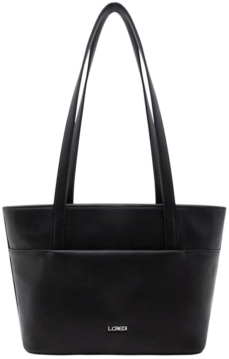 L.Credi Ella Henkeltasche Schwarz
