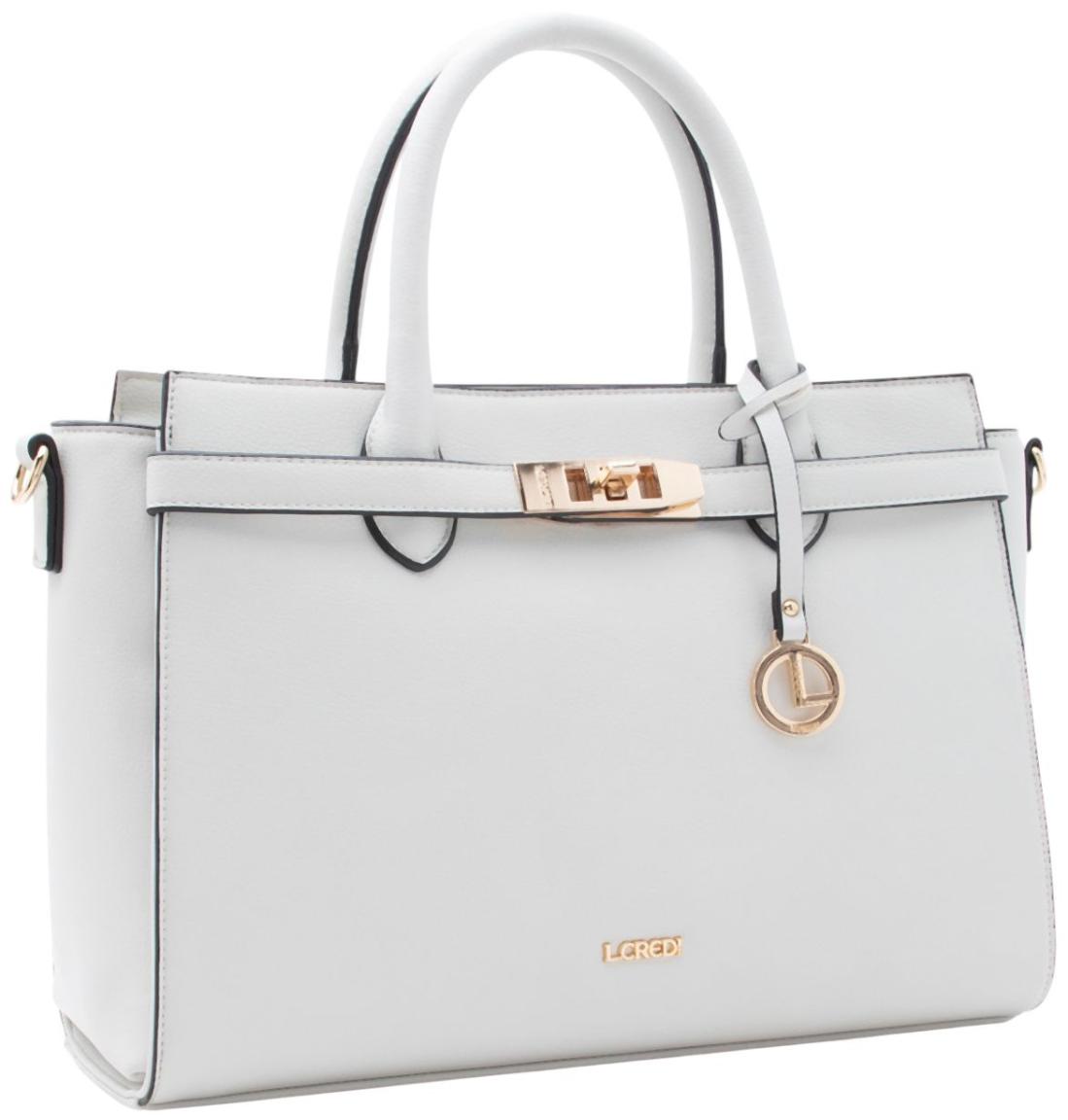 L.Credi Konstanze Kurzgrifftasche Light Gray - Hellgrau