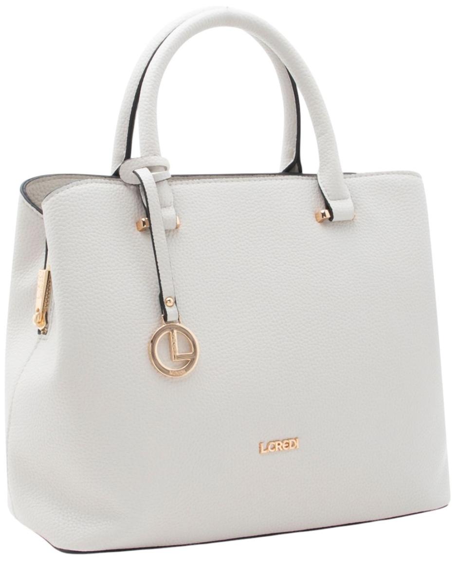 L.Credi Maxima Kurzgrifftasche Light Gray - Hellgrau