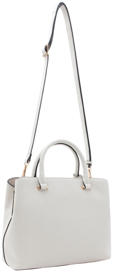 L.Credi Maxima Kurzgrifftasche Light Gray - Hellgrau