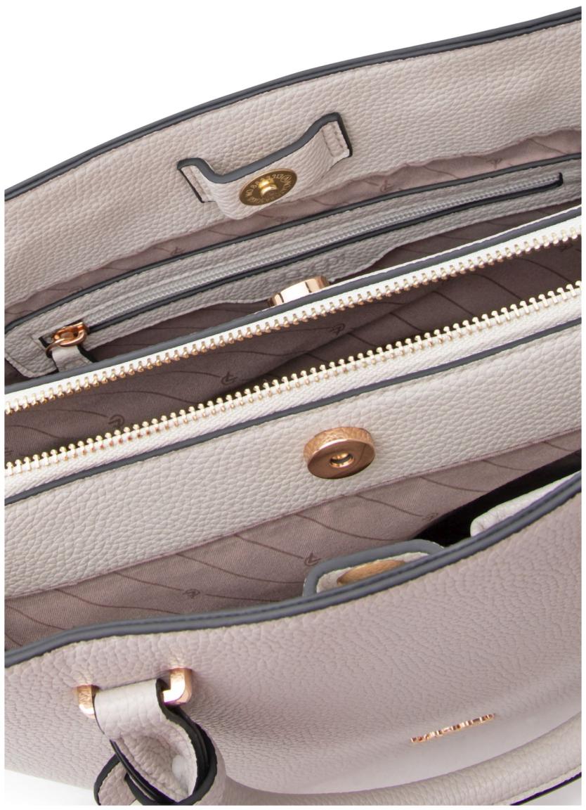 L.Credi Maxima Kurzgrifftasche Light Gray - Hellgrau