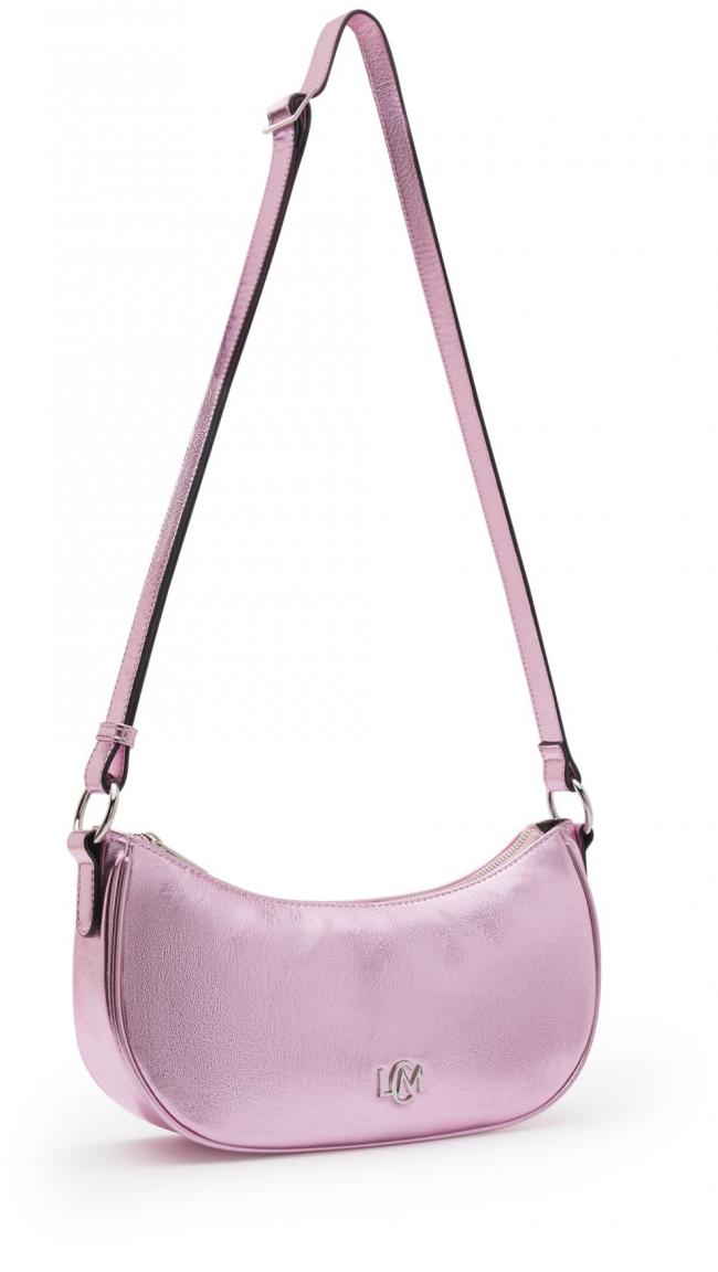 L.Credi Oliviana Crossovertasche glänzend Rosa Metallic