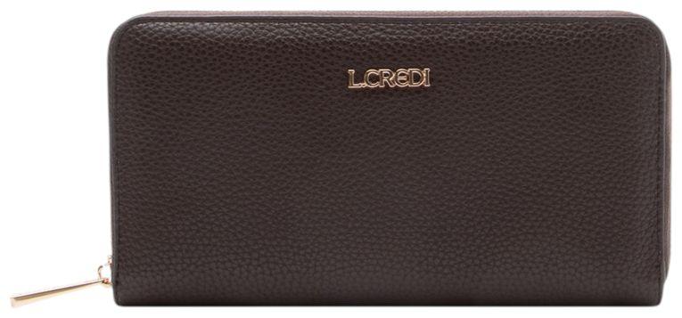 L.Credi Perla Portemonnaie Chocolate - Dunkelbraun