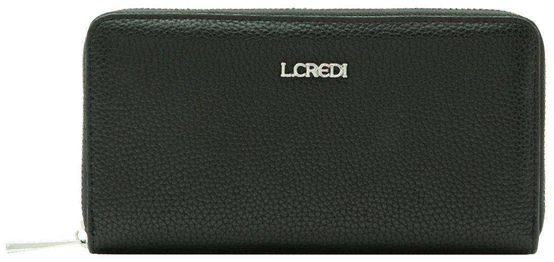 L.Credi Perla Portemonnaie Schwarz