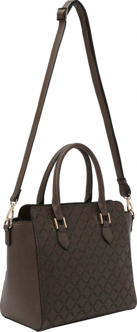 L.Credi Prägung Kurzgrifftasche Braun Filiberta