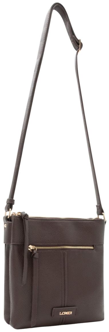 L.Credi Rachida Crossovertasche Chocolate - Braun