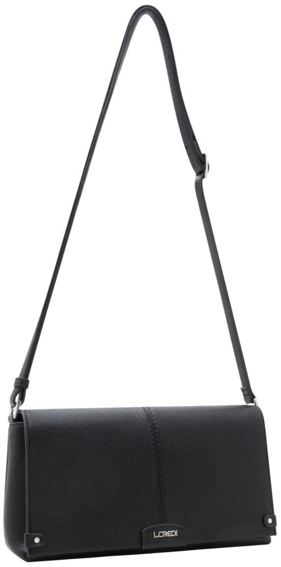 L.Credi Rada Überschlagtasche Schwarz