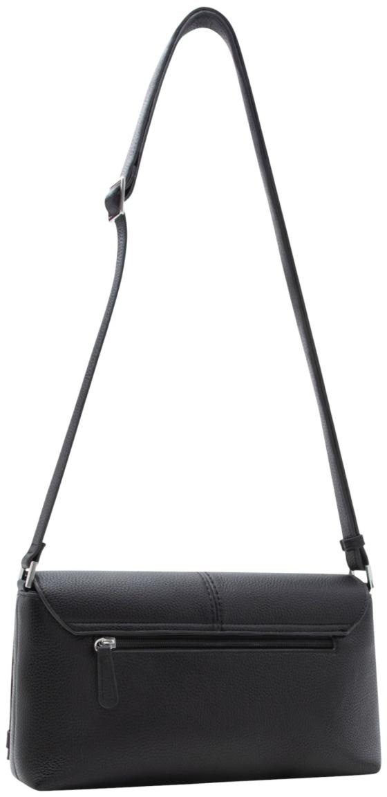 L.Credi Rada Überschlagtasche Schwarz