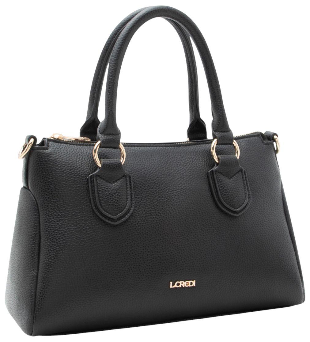 L.Credi Ramea Kurzgrifftasche Schwarz