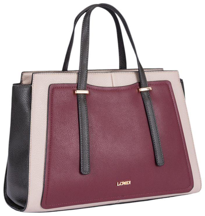 L.Credi Saina Kurzgrifftasche Medium Cherry Shade Mix - Bunt
