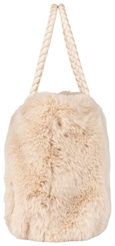 L.Credi Sancia Kurzgrifftasche Kunstfell Dusty - Beige