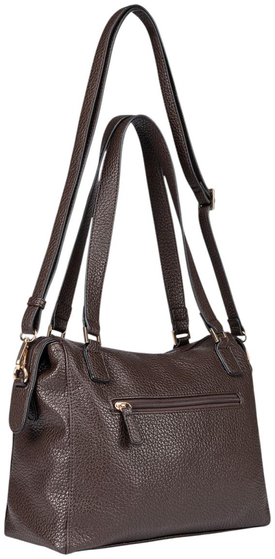 L.Credi Savera Schultertasche Chocolate - Dunkelbraun