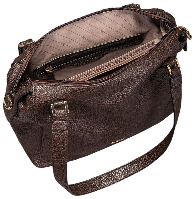 L.Credi Savera Schultertasche Chocolate - Dunkelbraun