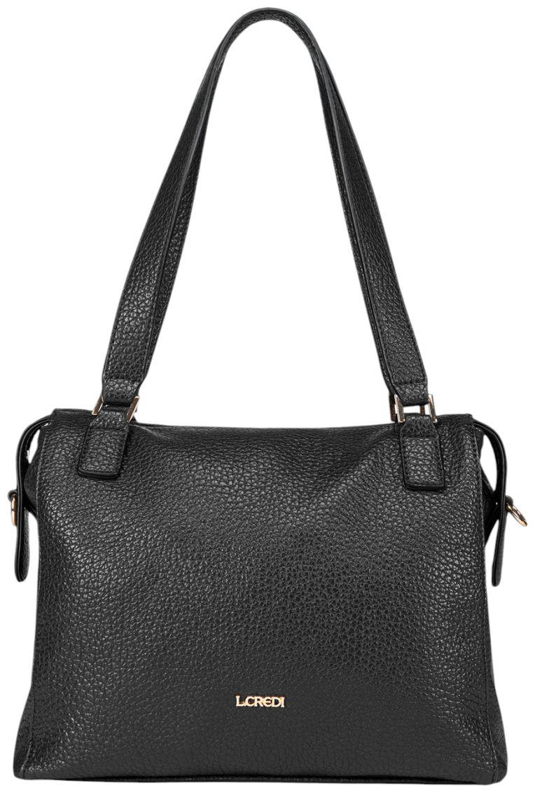 L.Credi Savera Schultertasche Schwarz