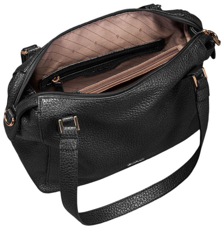 L.Credi Savera Schultertasche Schwarz