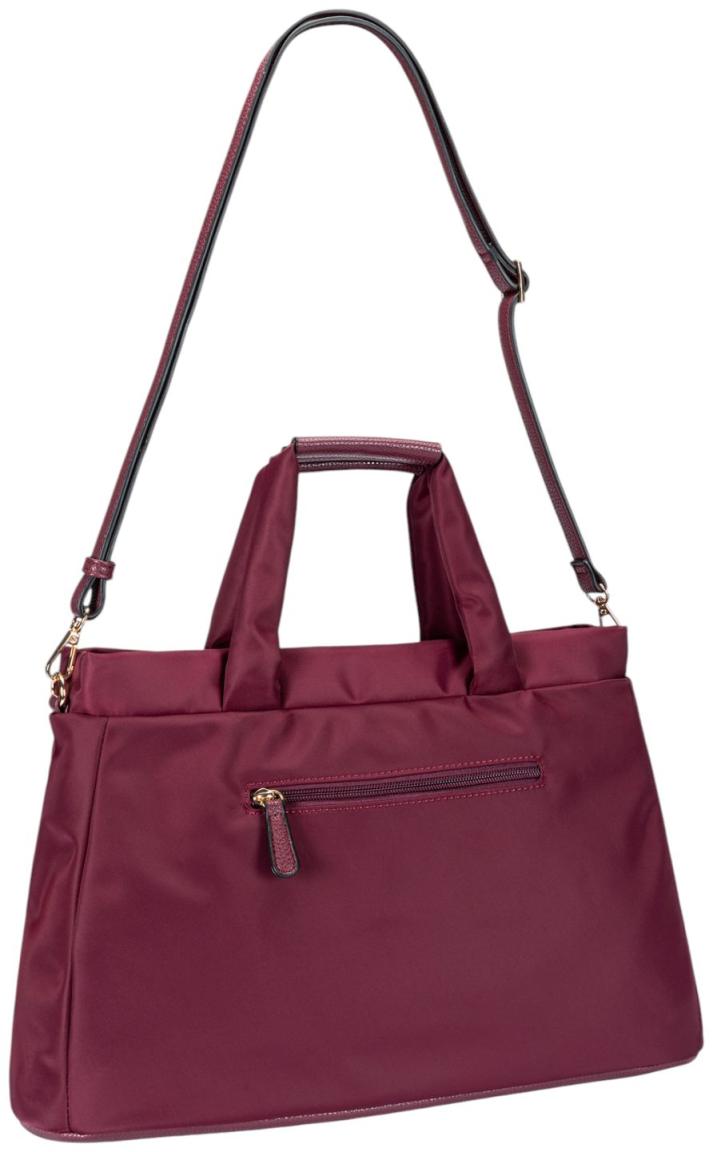 L.Credi Savita Henkeltasche Nylon Cherry Shade - Weinrot