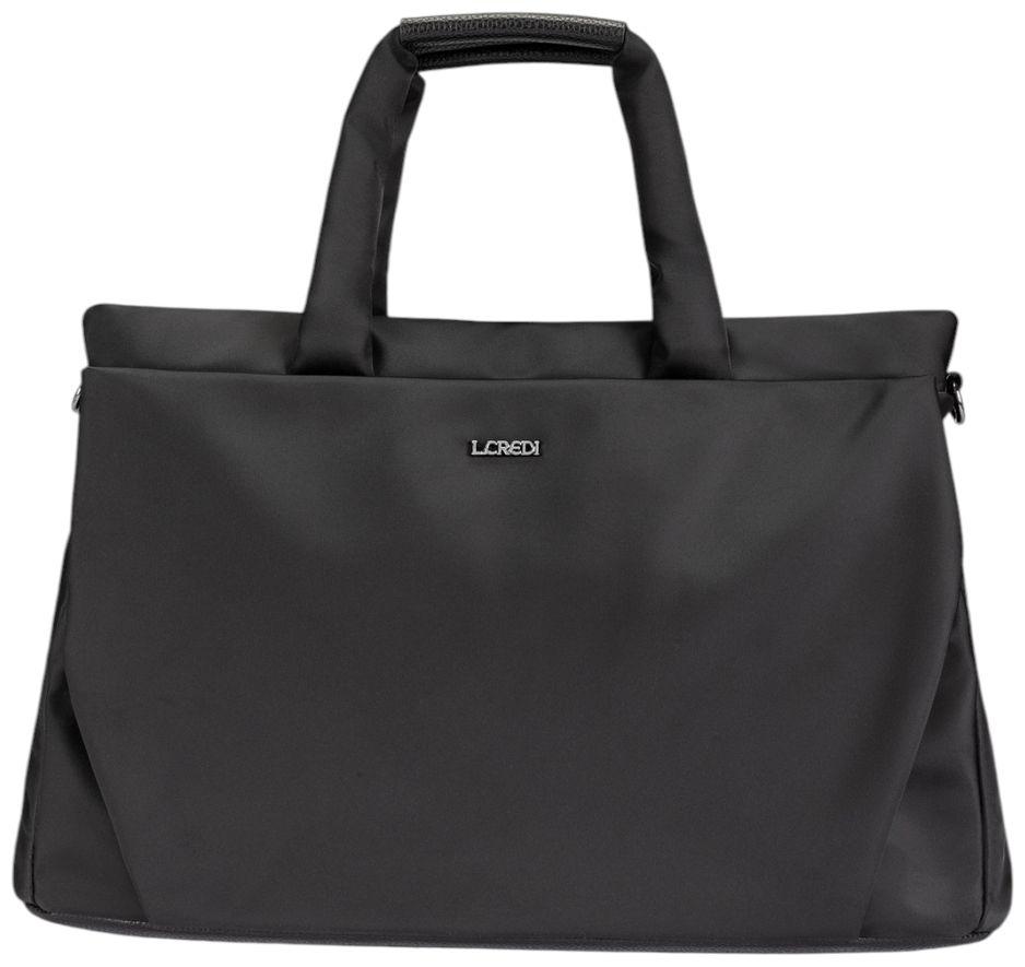 L.Credi Savita Henkeltasche Nylon Schwarz