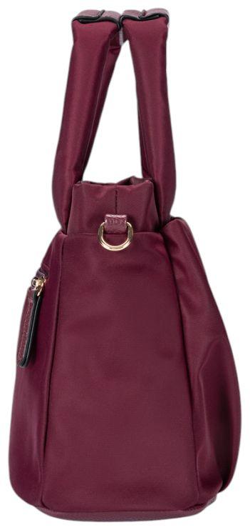 L.Credi Savita Kurzgrifftasche Nylon Cherry Shade - Weinrot