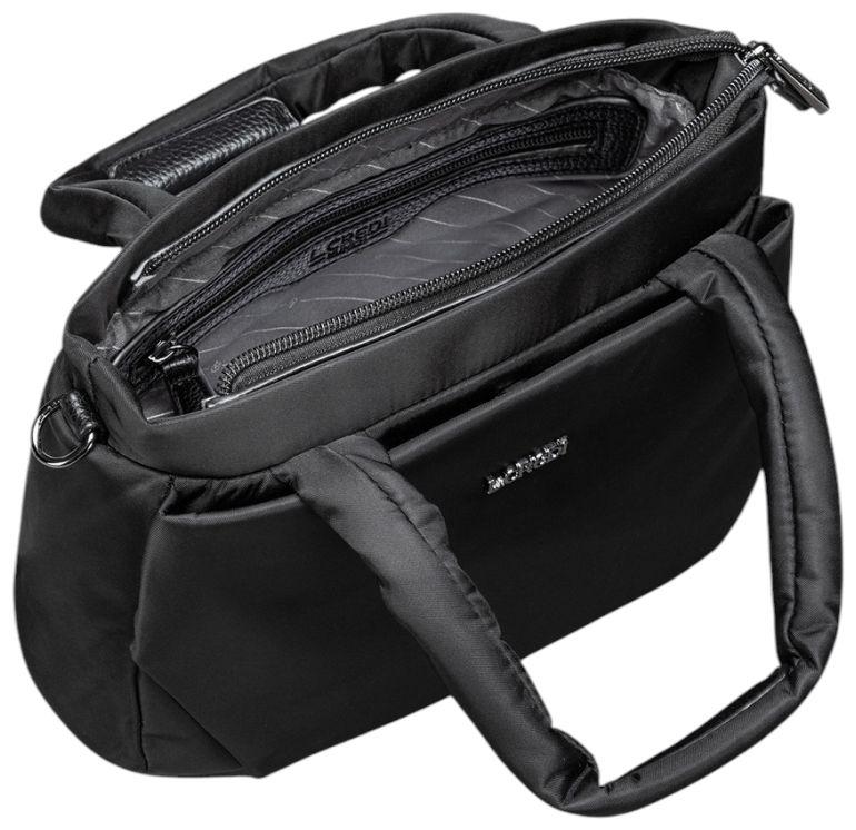 L.Credi Savita Kurzgrifftasche Nylon Schwarz