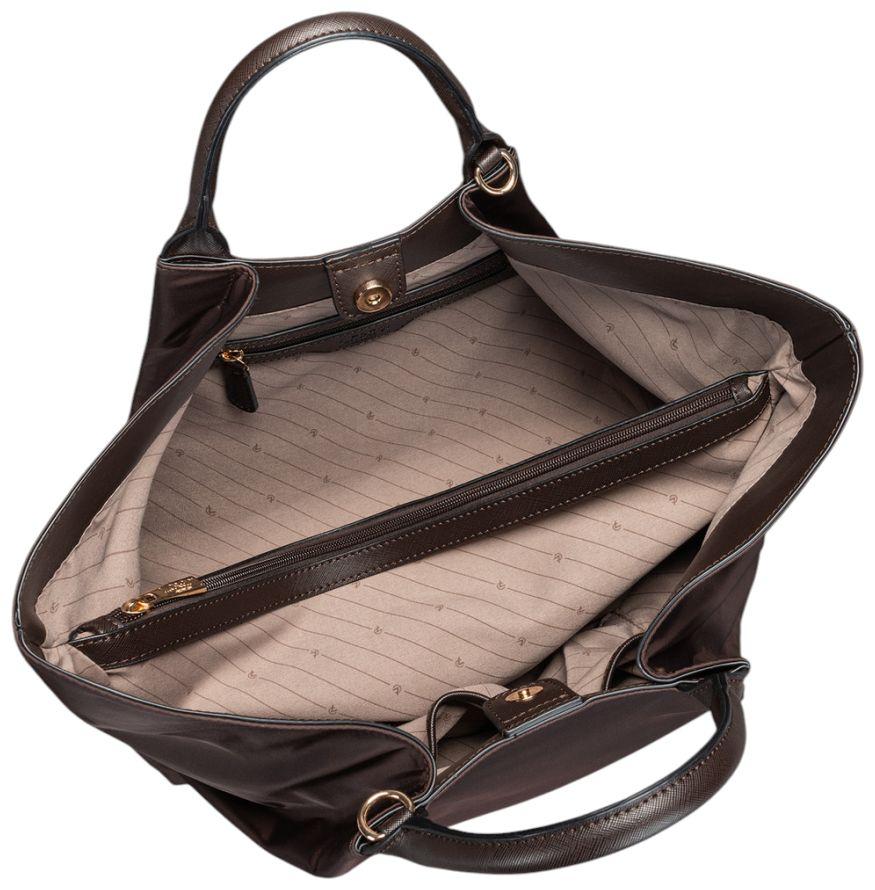 L.Credi Shaindel Beuteltasche Nylon Chocolate - Dunkelbraun