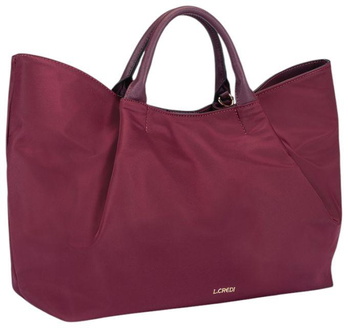 L.Credi Shaindel Beuteltasche Nylon Sherry Shade - Bordeaux