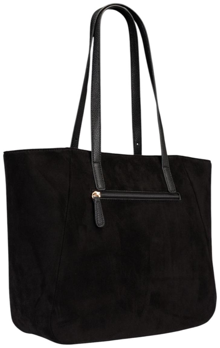 L.Credi Sophronia Shopper Faux-Velours Schwarz