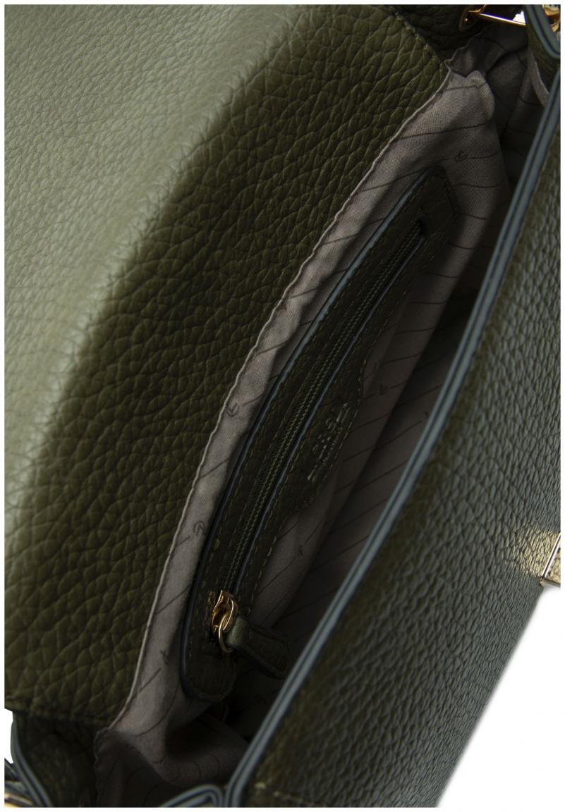 L.Credi Überschlagtasche Pakisa Forest Green Drehverschluss