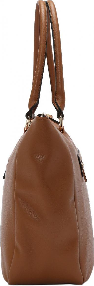 L.Credi große Damenhandtasche Lavinia Cognac