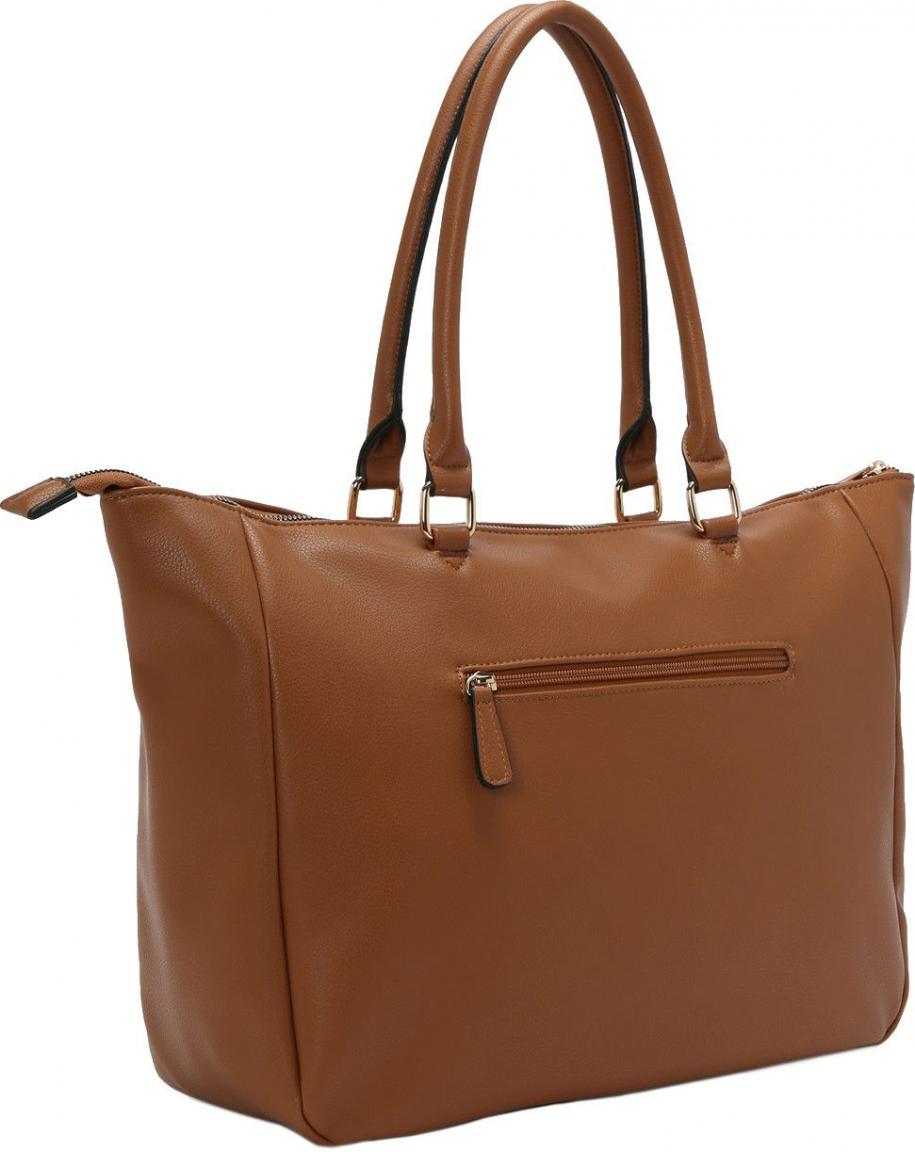 L.Credi große Damenhandtasche Lavinia Cognac