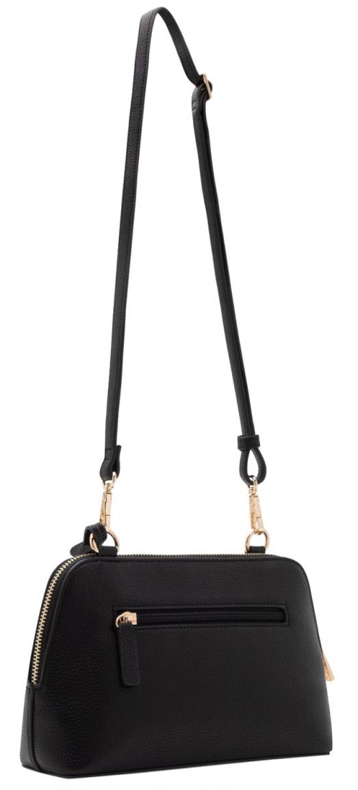 L.Credi kleine Crossovertasche Ninelle schwarz klassisch