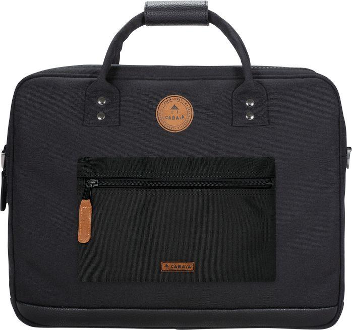 Laptoptasche Cabaia Messenger Berlin schwarz nachhaltig