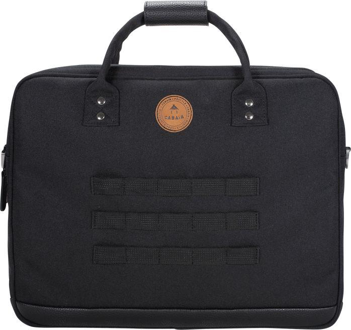 Laptoptasche Cabaia Messenger Berlin schwarz nachhaltig