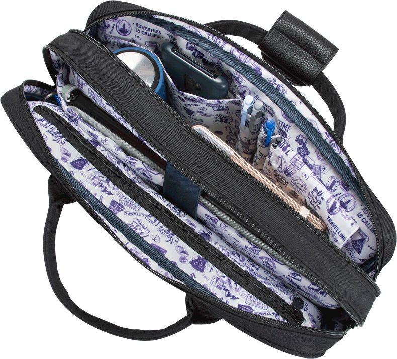 Laptoptasche Cabaia Messenger Berlin schwarz nachhaltig