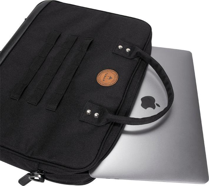 Laptoptasche Cabaia Messenger Berlin schwarz nachhaltig