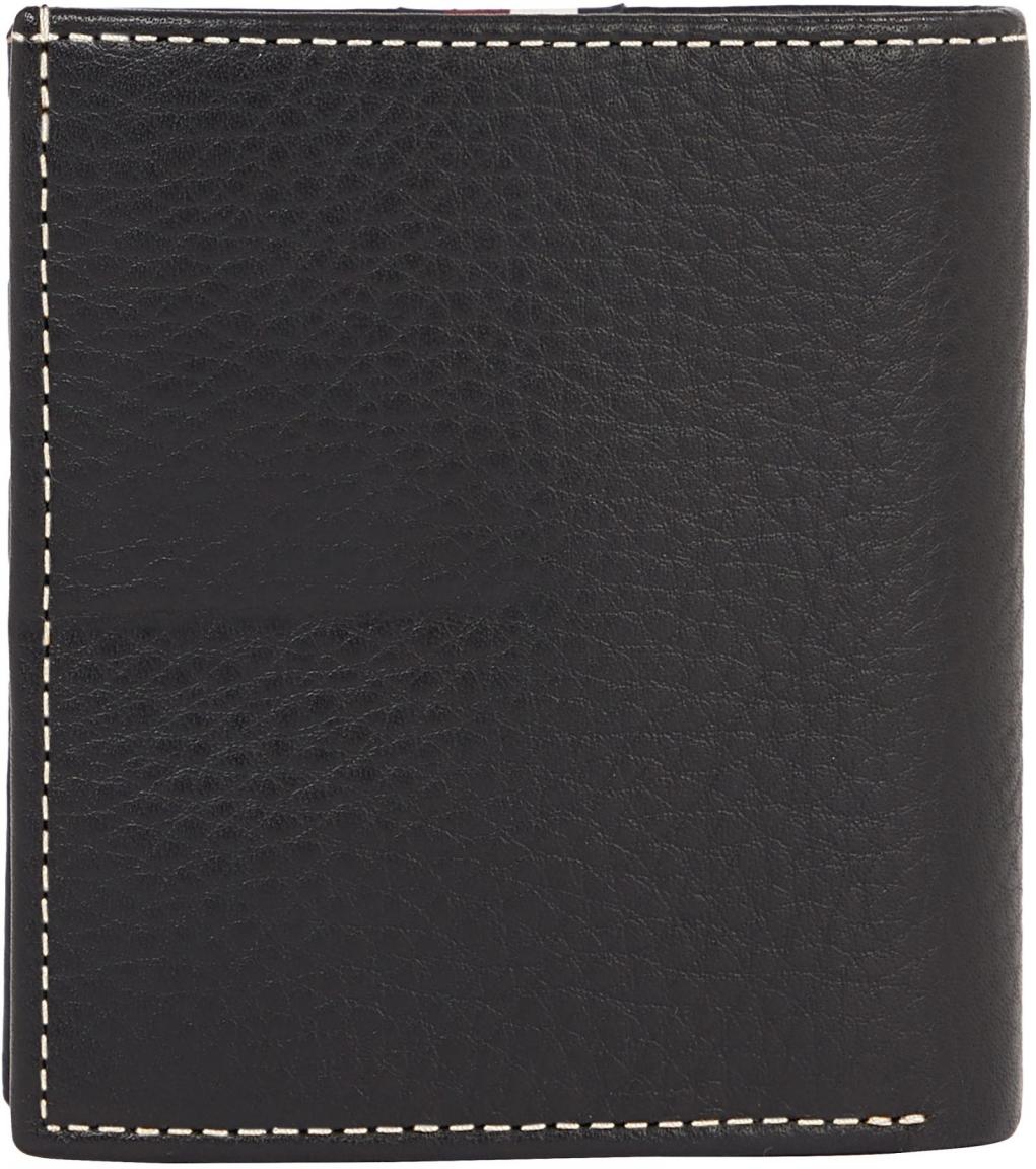 Leather Trifold Geldbörse Herren Tommy Hilfiger Schwarz