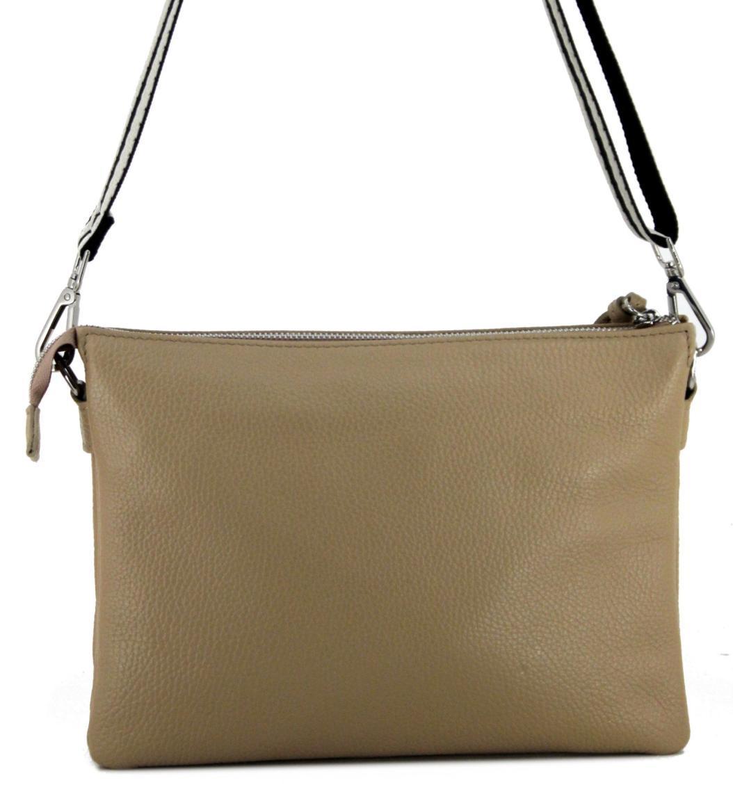 Leder Pochette Caleidos Red schlankes Design Wechselriemen