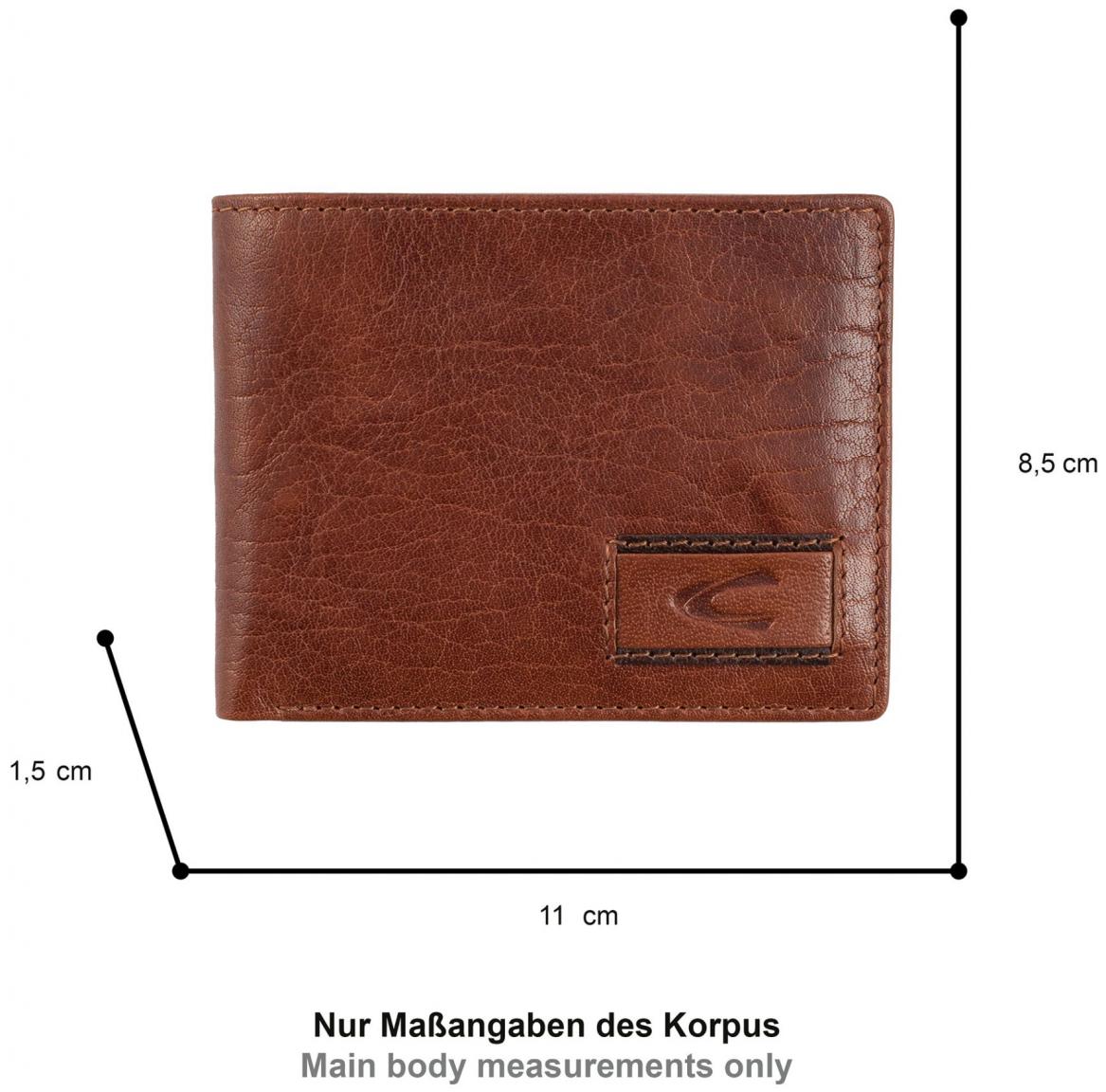 Lederbörse Herren Medium Querformat Panama Camel Active Cognac