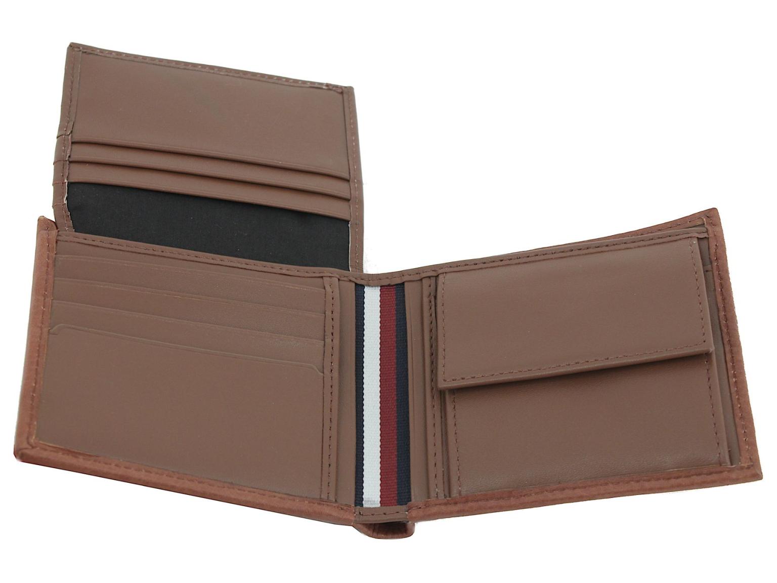 Lederbörse Herren Tommy Hilfiger Premium Leather Flap and Coin Tan Hellbraun