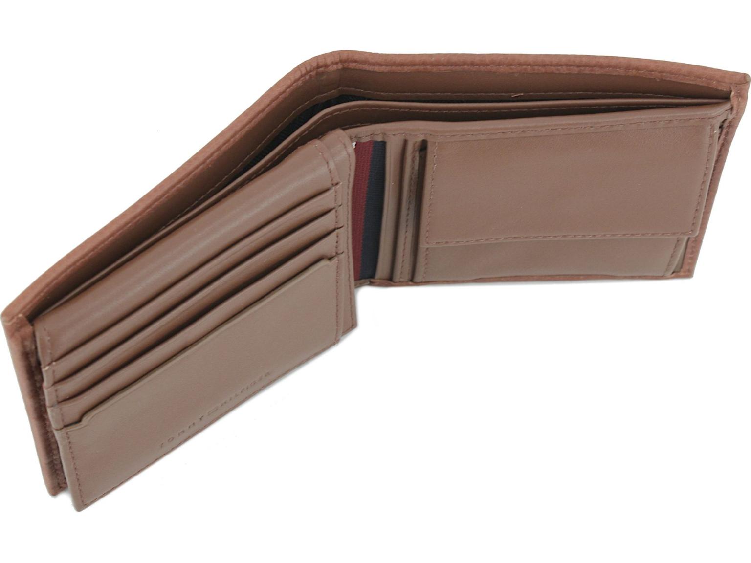 Lederbörse Herren Tommy Hilfiger Premium Leather Flap and Coin Tan Hellbraun
