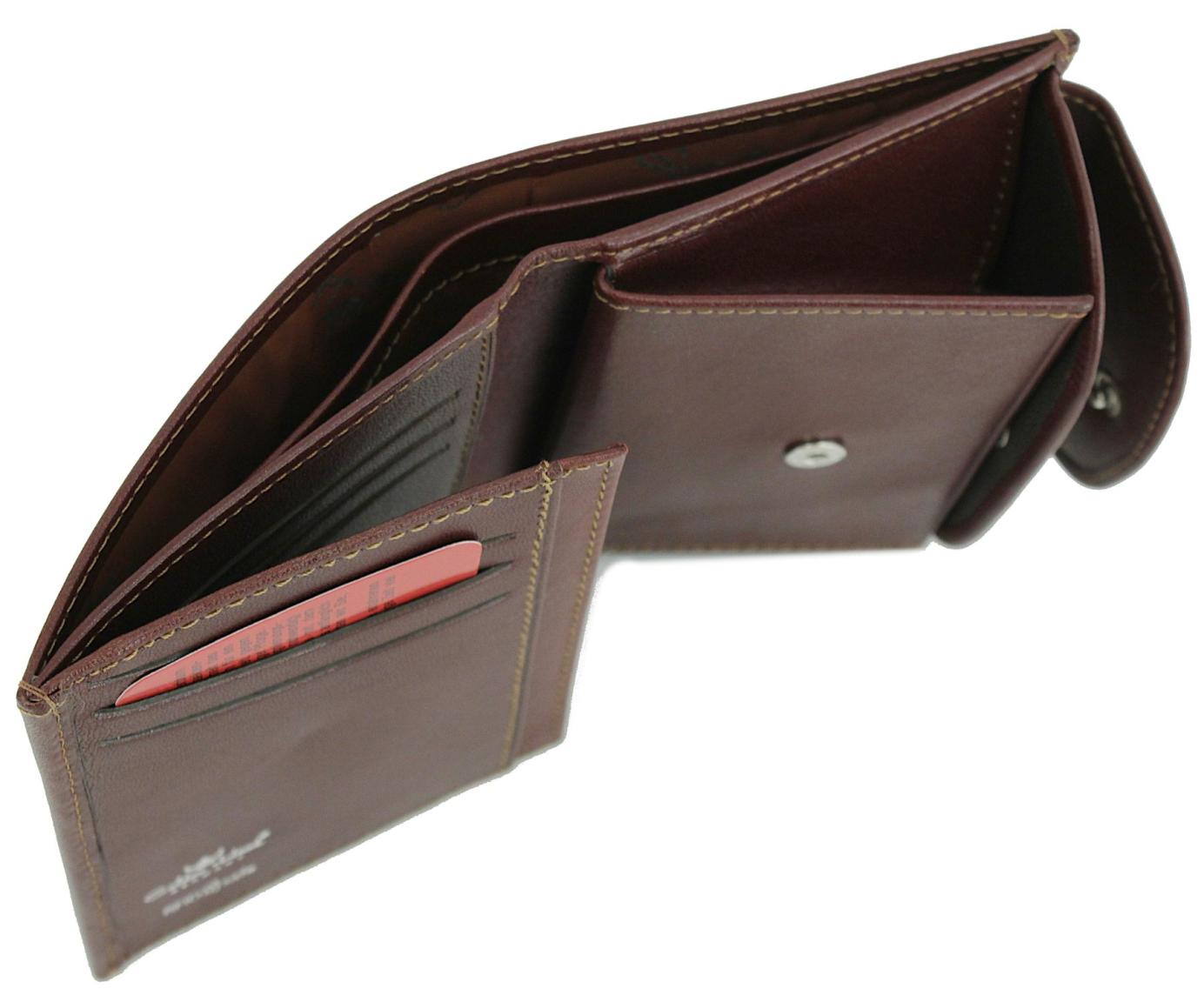 Lederbörse mit Riegel Colorado Tabacco Golden Head